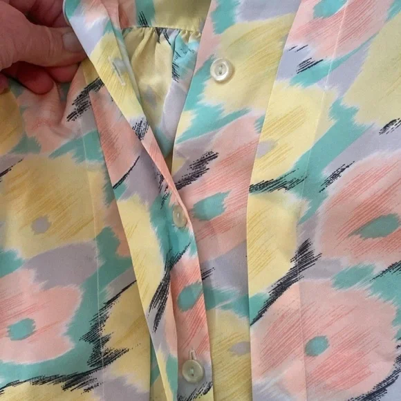 VINTAGE Mister Leonard 1980/81 Floral Pastel SKIRT SET See Size Below - Picture 16 of 17